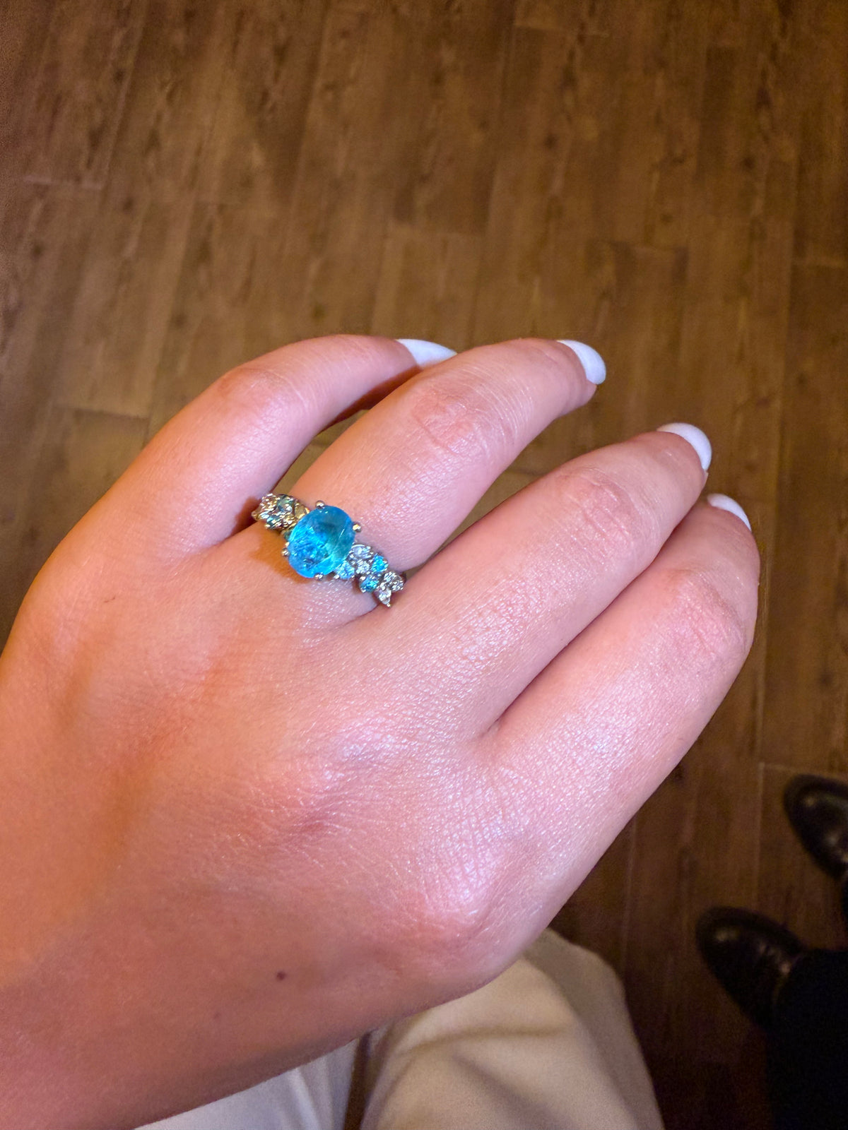 Azure Bloom Ring