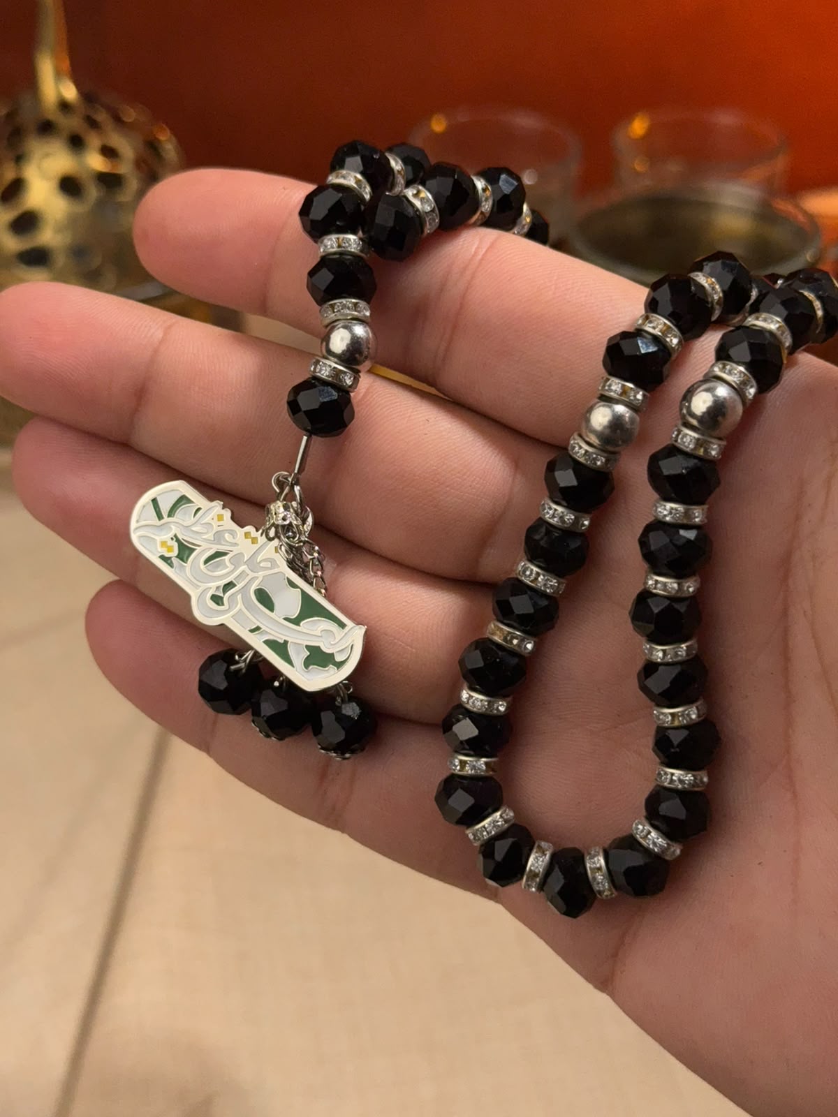 “La’ala Khuluqin Azeem” Crystal Misbaha
