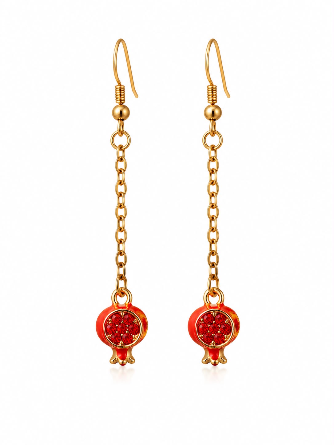 Pomegranate Drop Earrings | حلق الرمان المتدلي