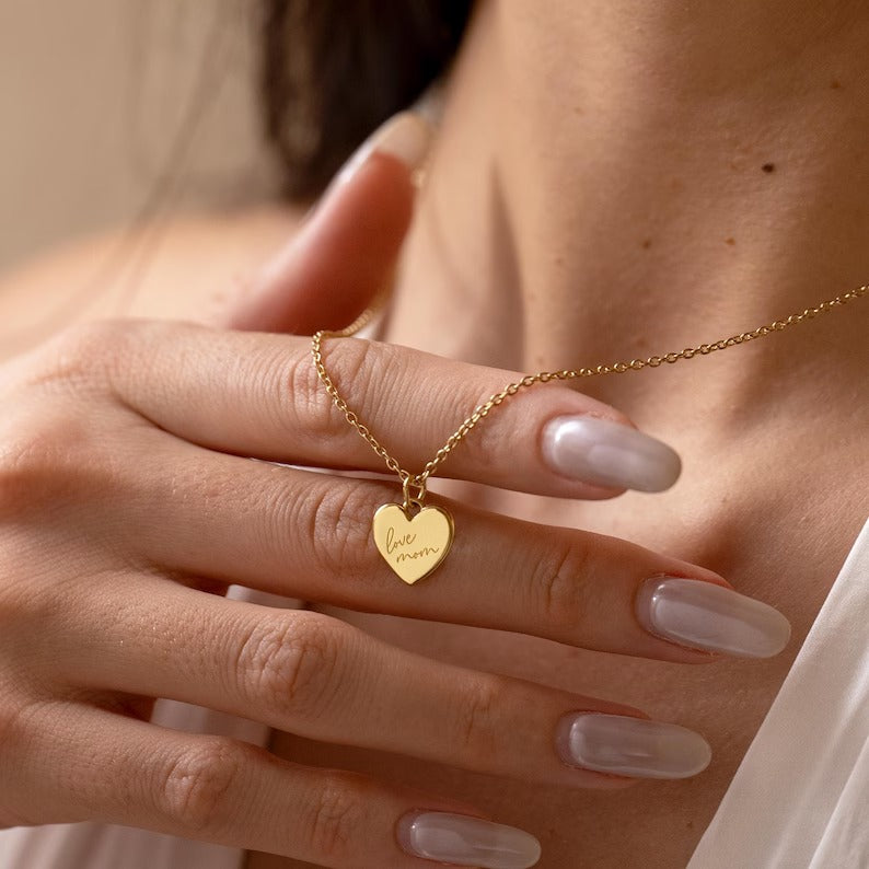 Custom Heart Pendant Necklace