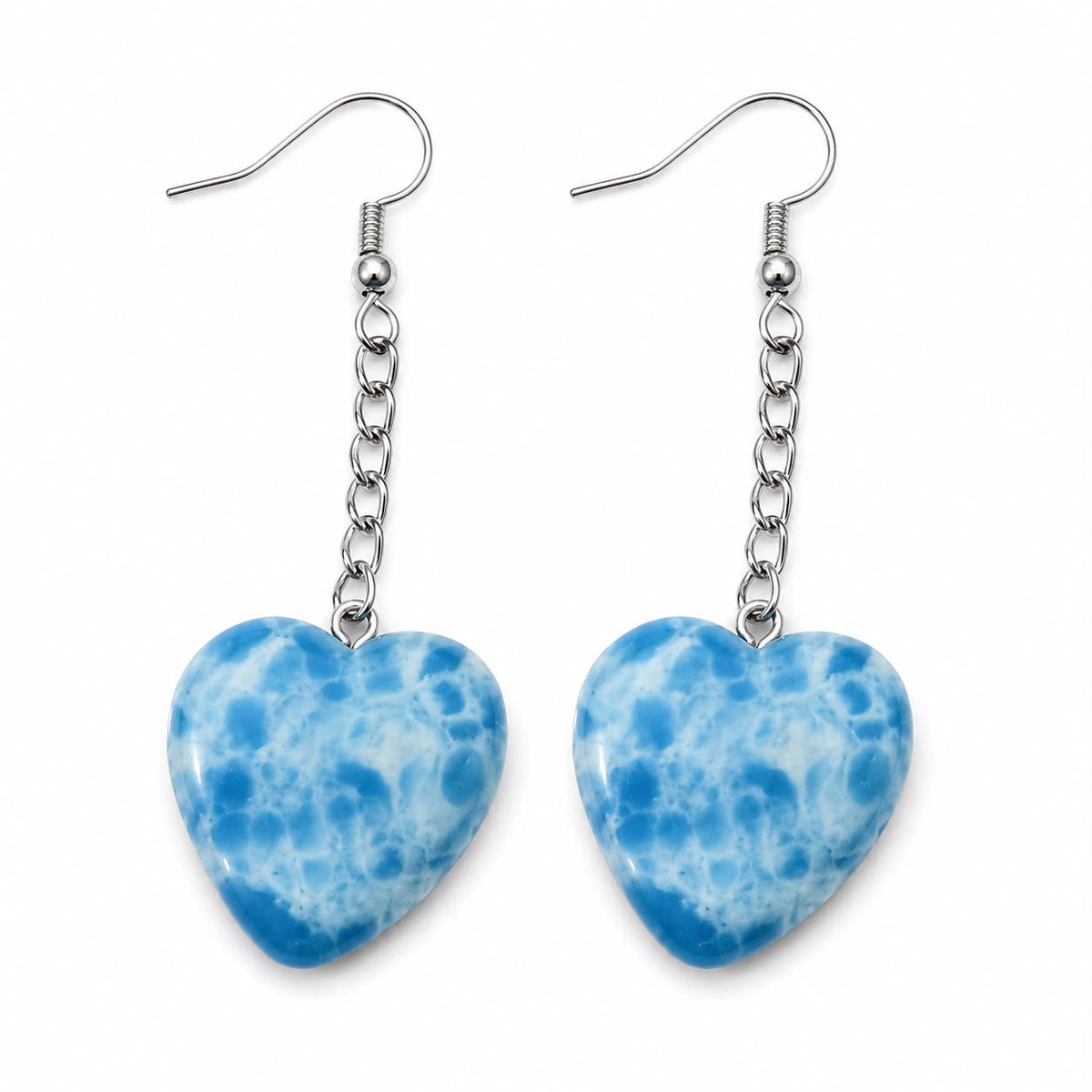 Ocean Heart Earrings
