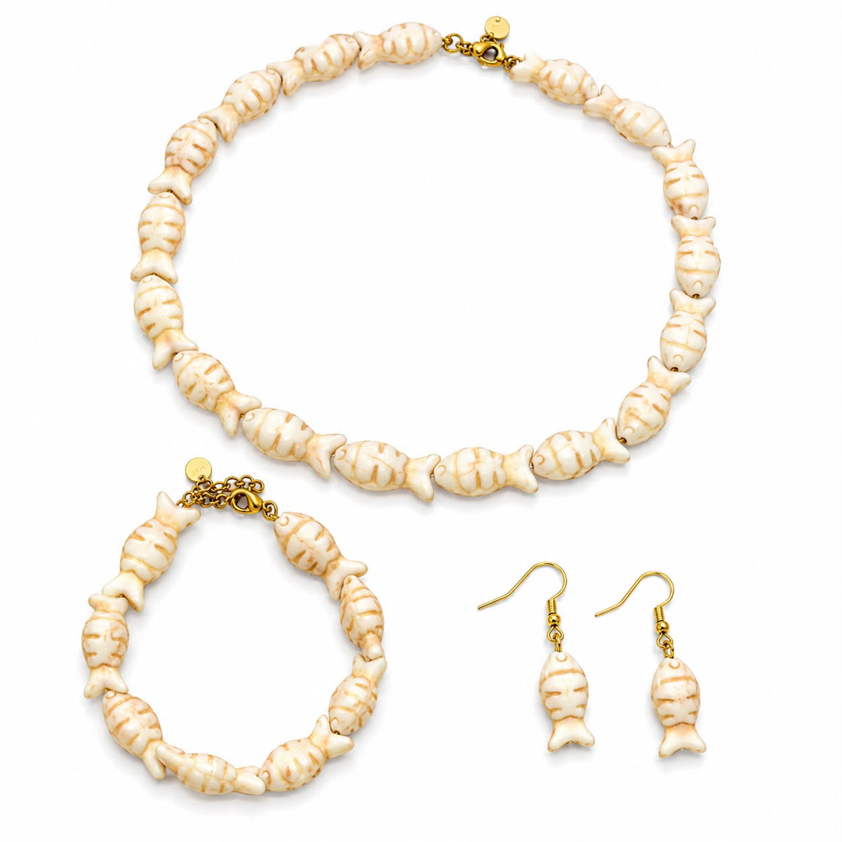 Coastal Fish Jewelry Set