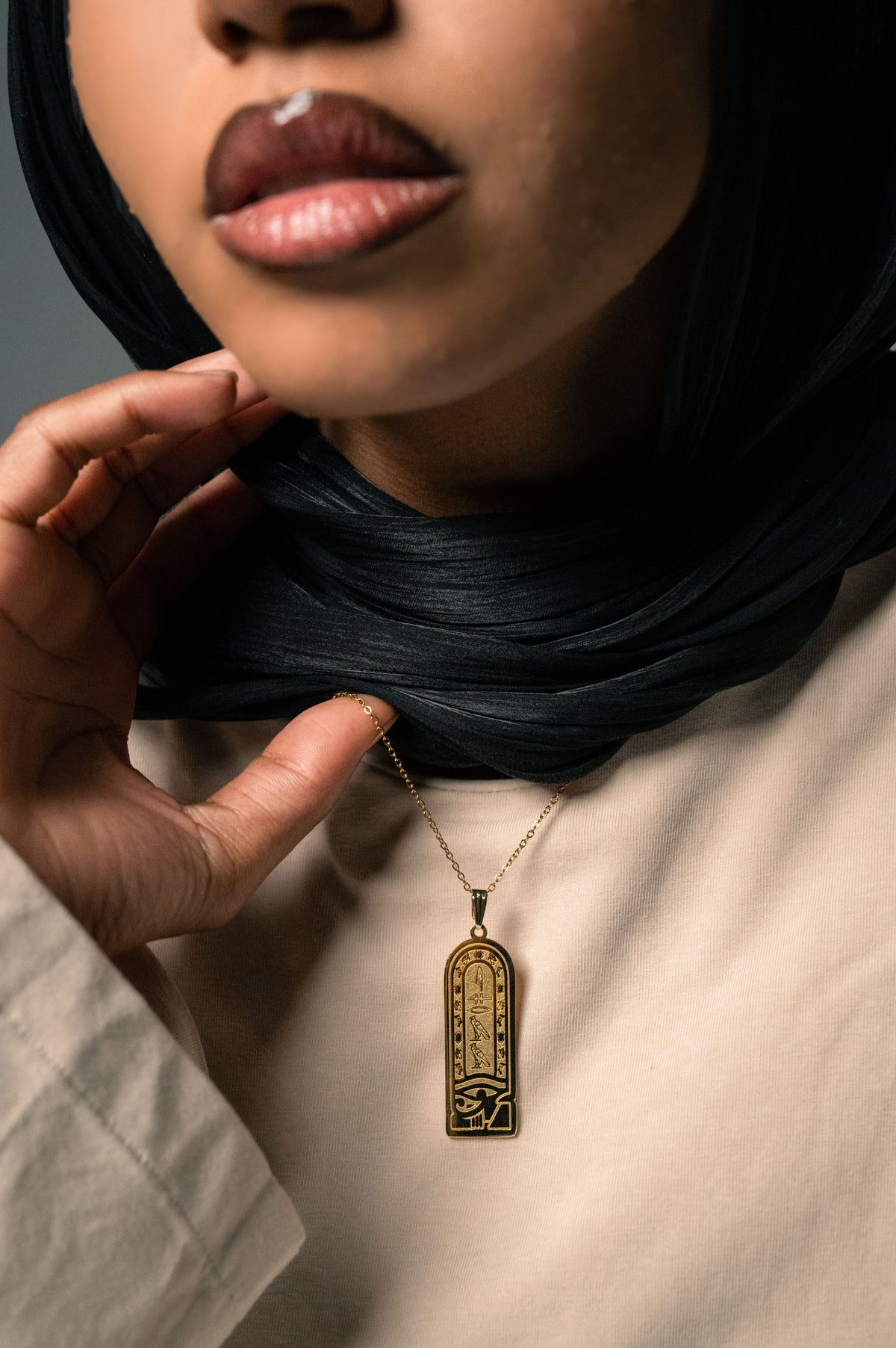 Cartouche Necklace سلسلة خرطوش فرعوني