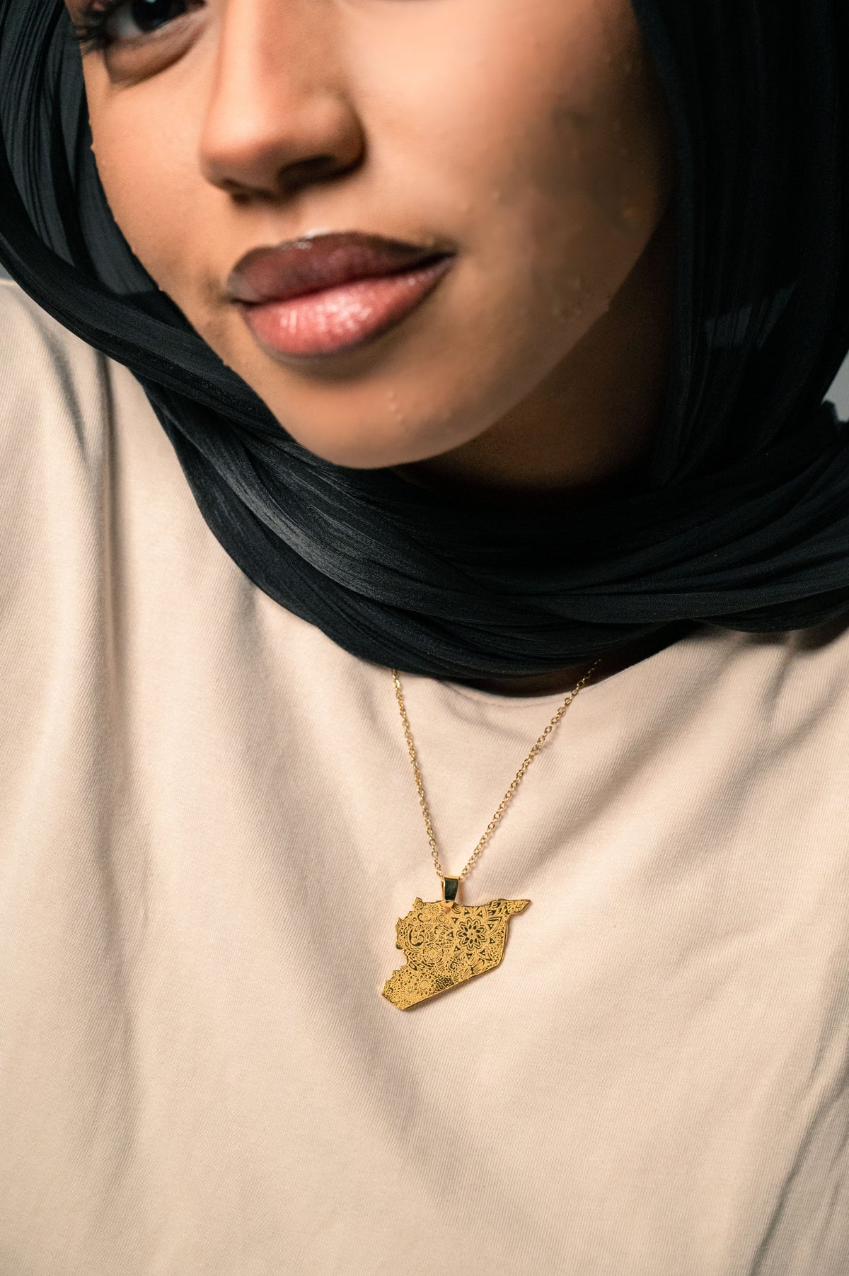 Syria Map Necklace سلسلة خريطة سوريا