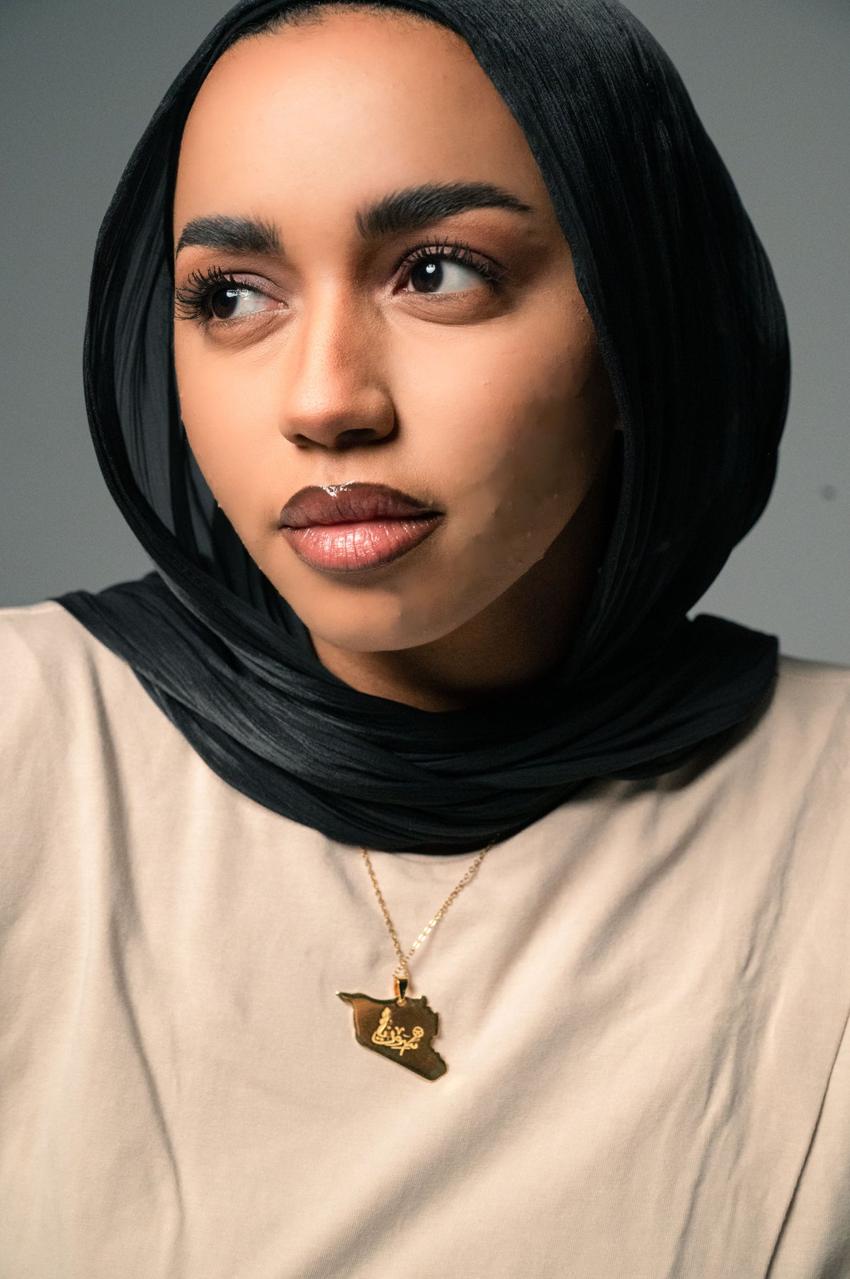 Syria Map Necklace سلسلة خريطة سوريا