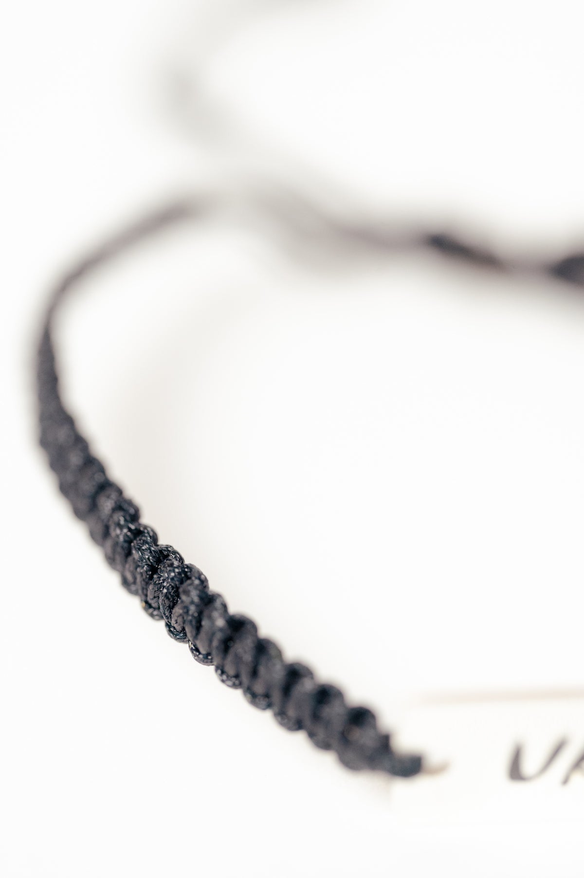 Black cord bracelet