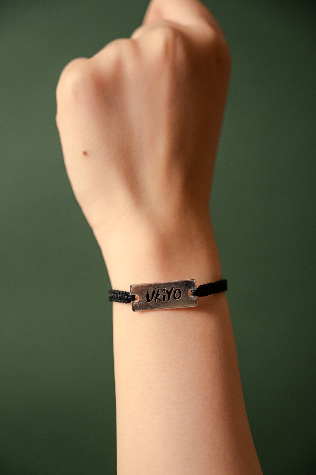 Black cord bracelet