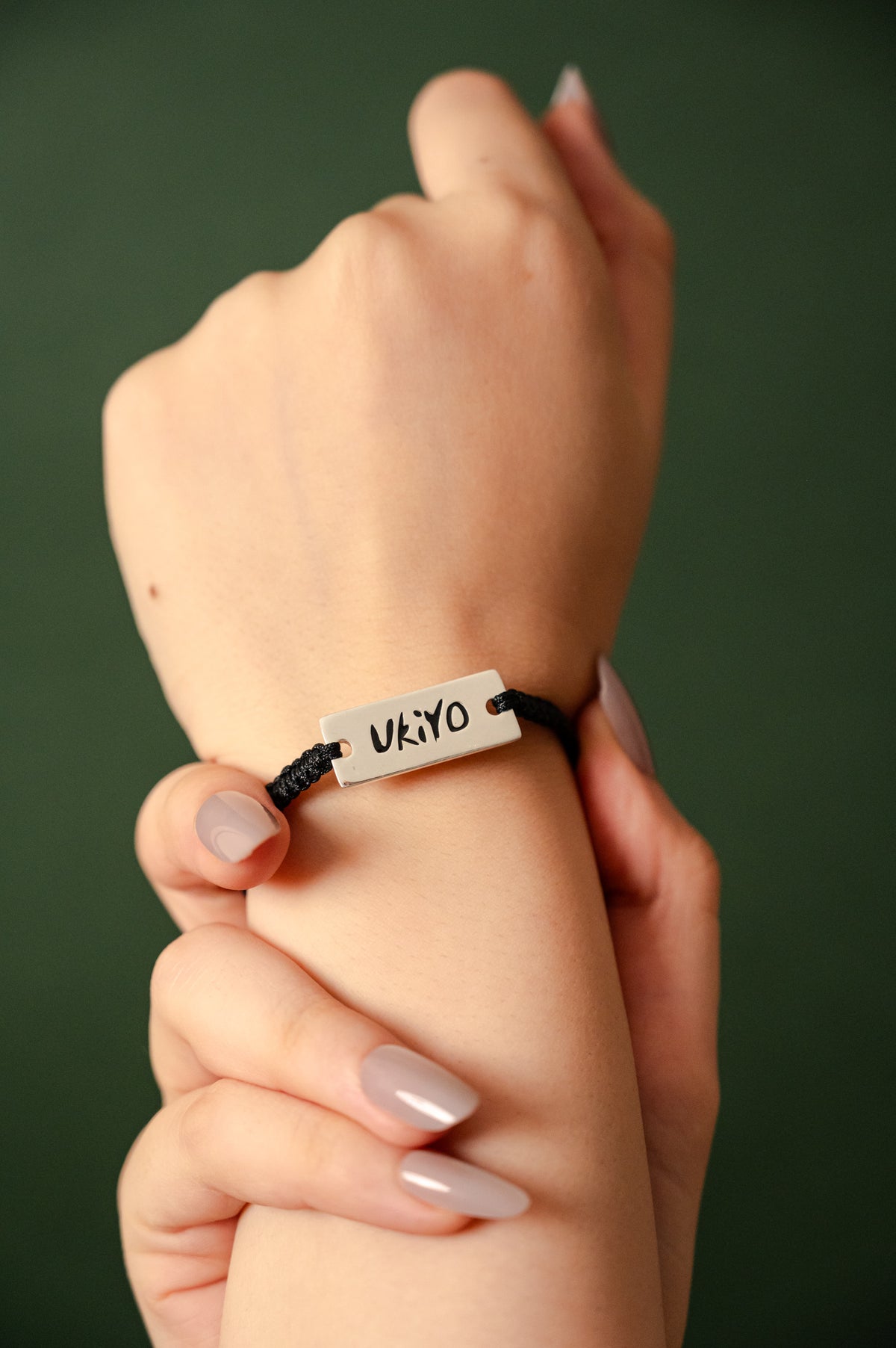 Black cord bracelet