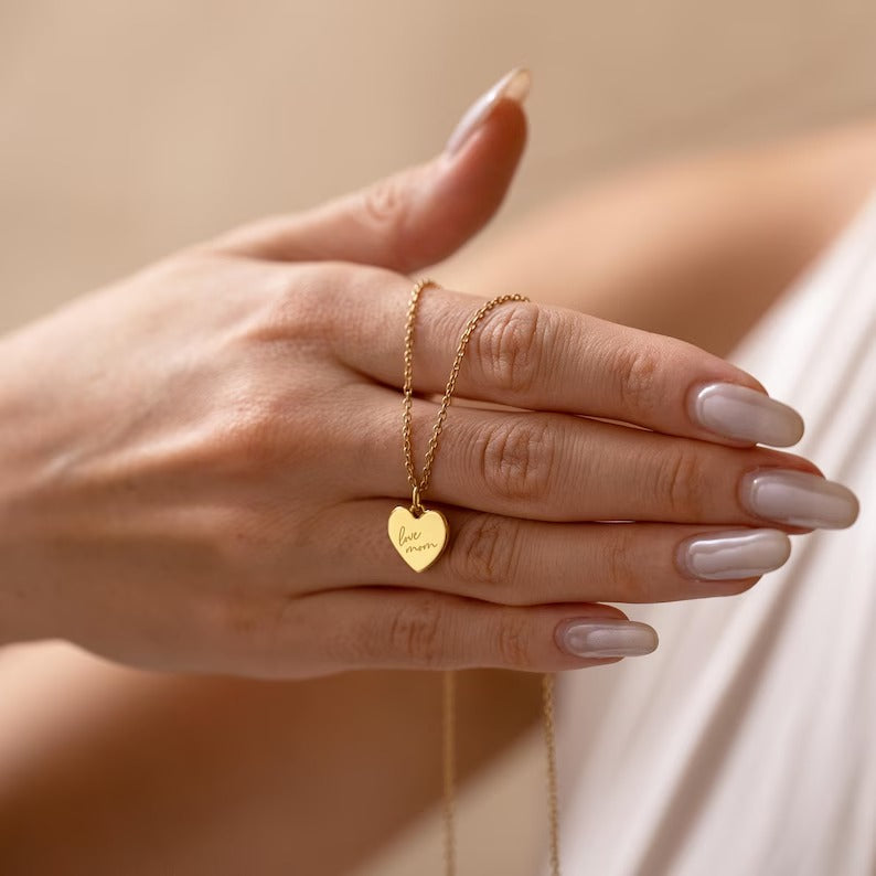 Custom Heart Pendant Necklace