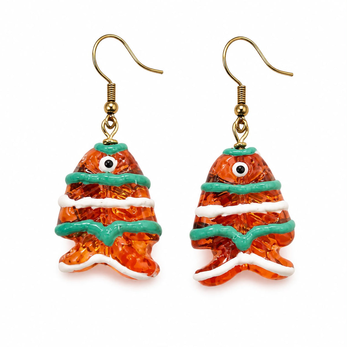 🐠 Orange Fish Earrings