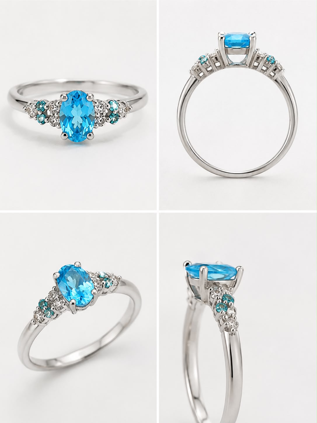 Azure Bloom Ring