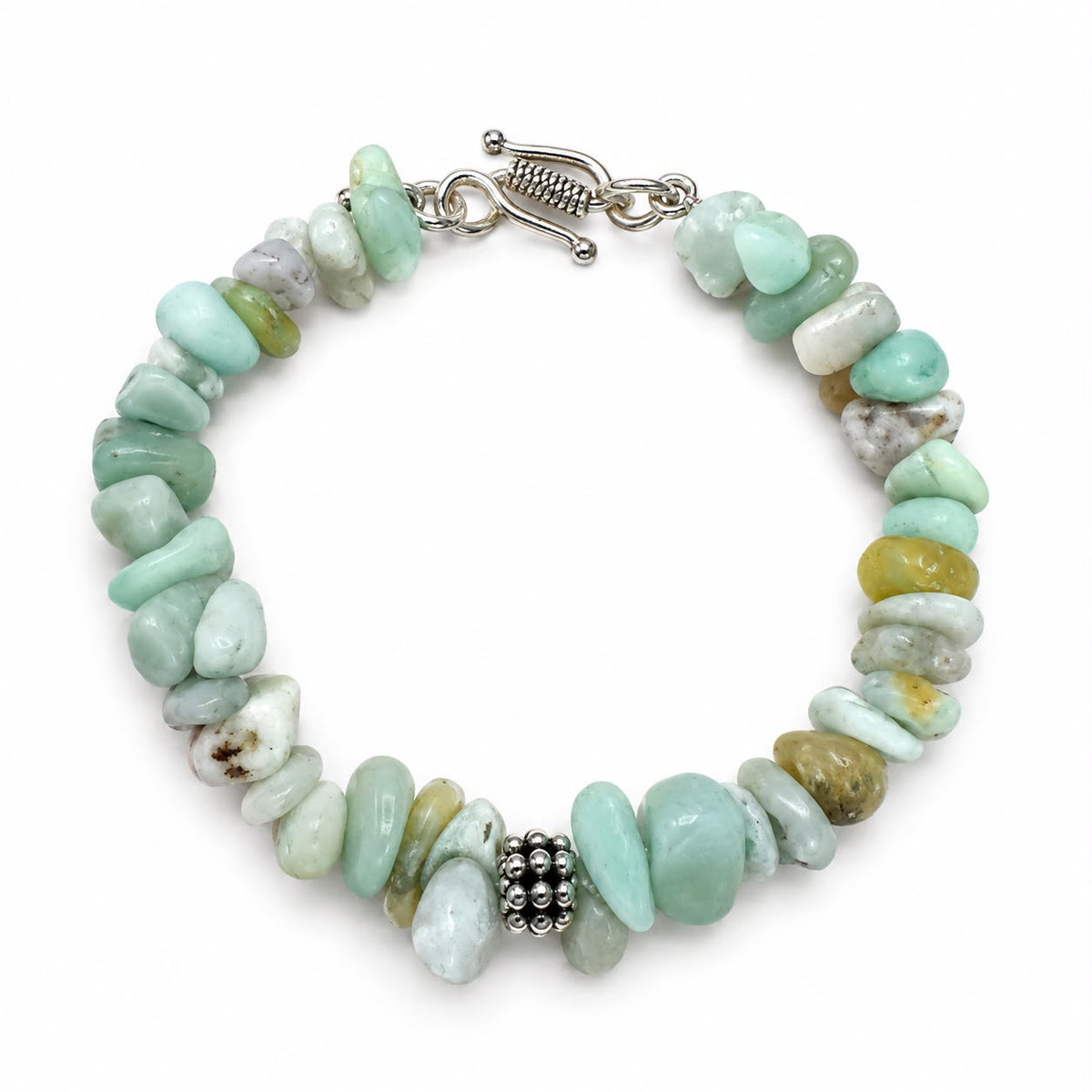 Amazonite & 925 Silver Bracelet