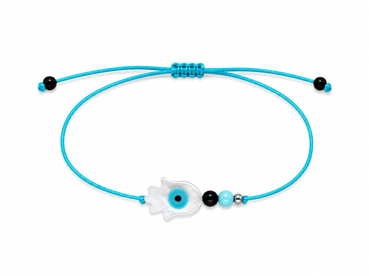 Azure Hamsa Bracelet