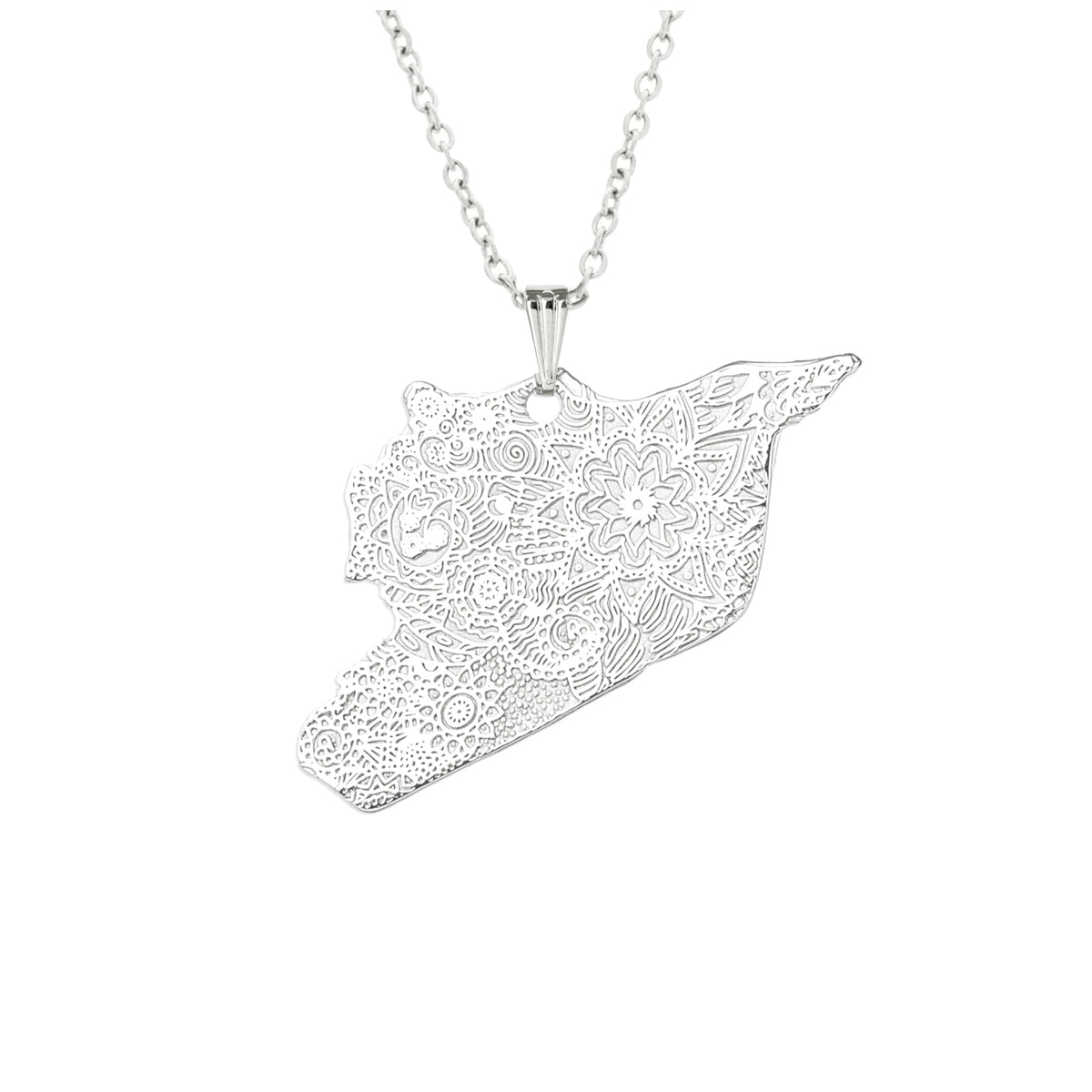 Syria Map Necklace سلسلة خريطة سوريا