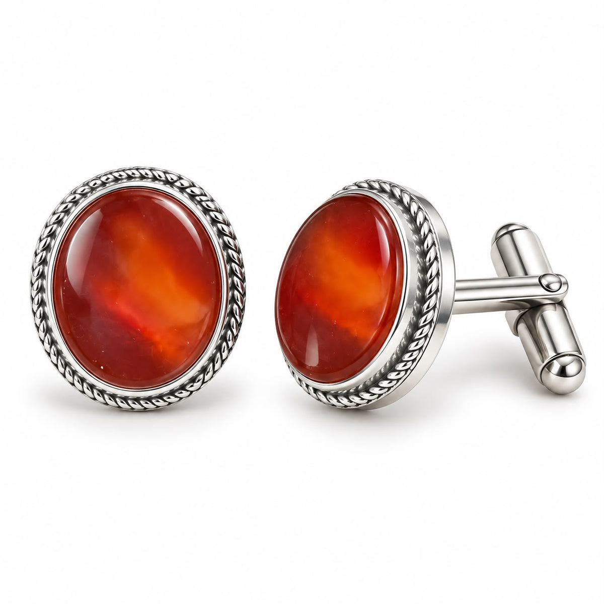 Honey Carnelian Cufflinks