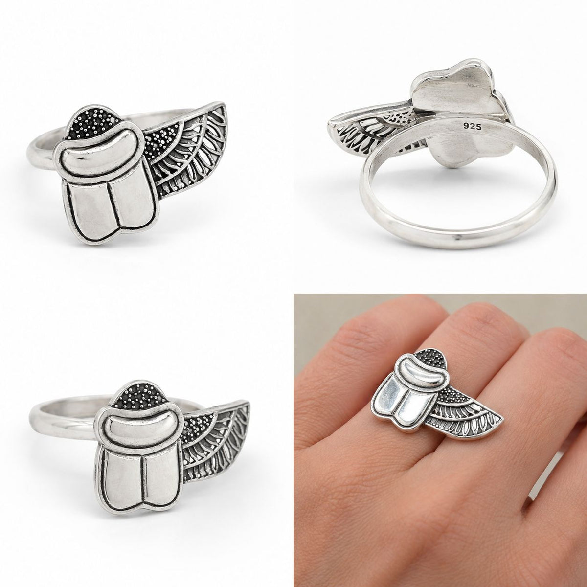 Winged Scarab Ring