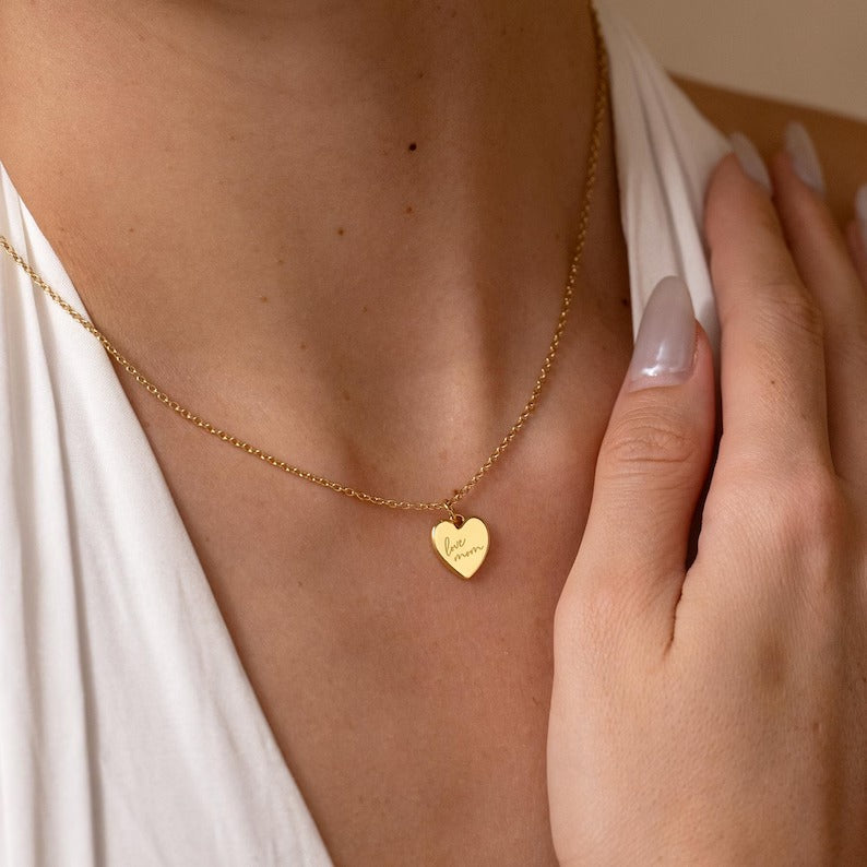 Custom Heart Pendant Necklace