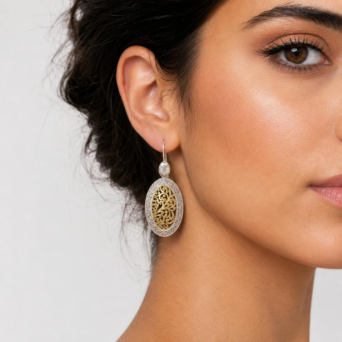 Golden Arabesque Earrings