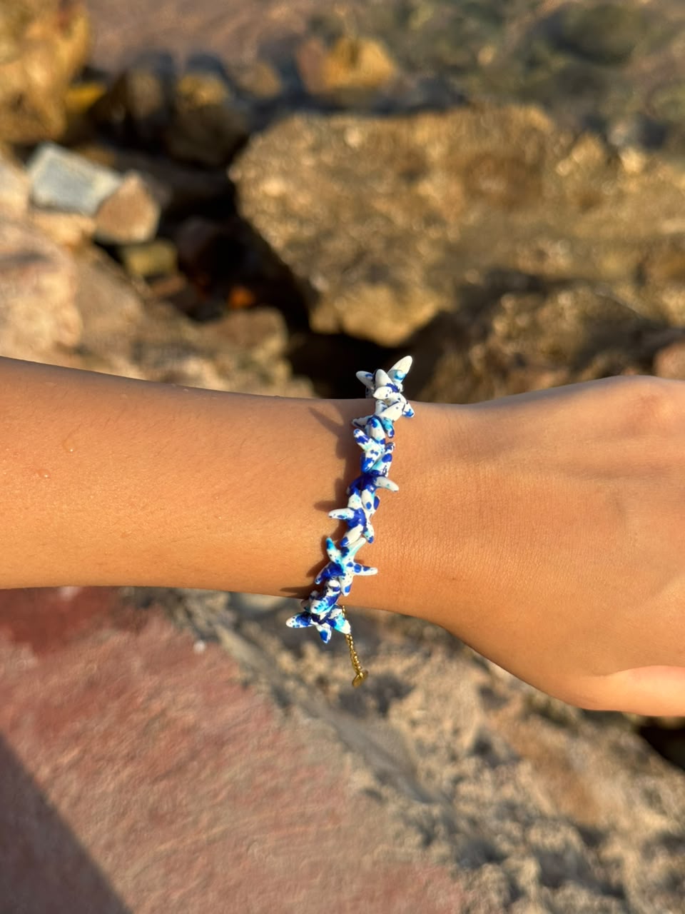 Blue Starfish Jewelry Set