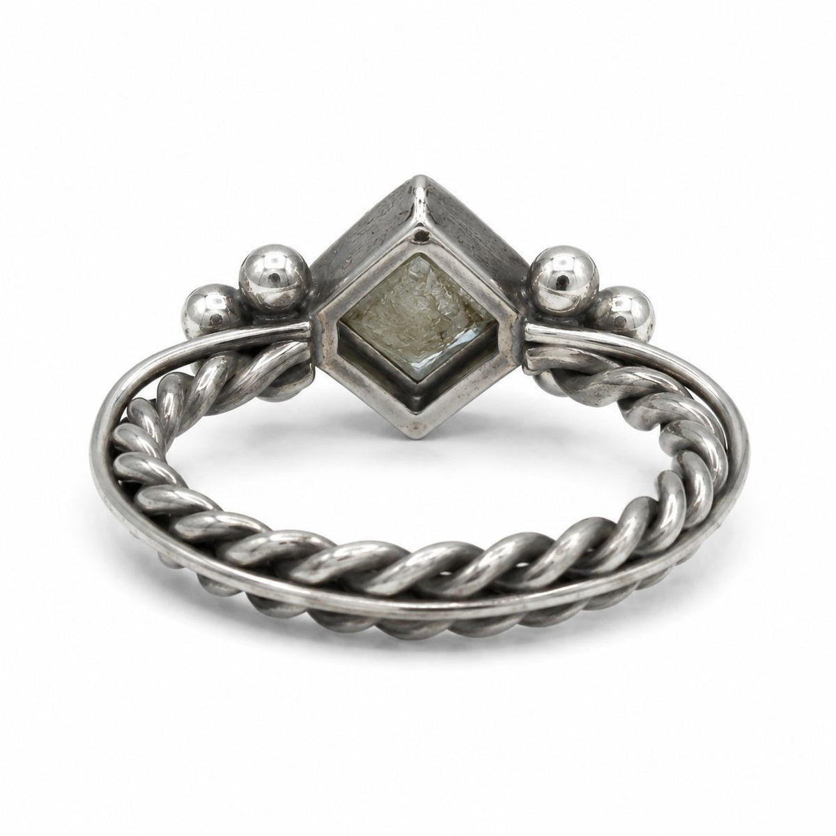 Smoky Stone 925 Silver Ring