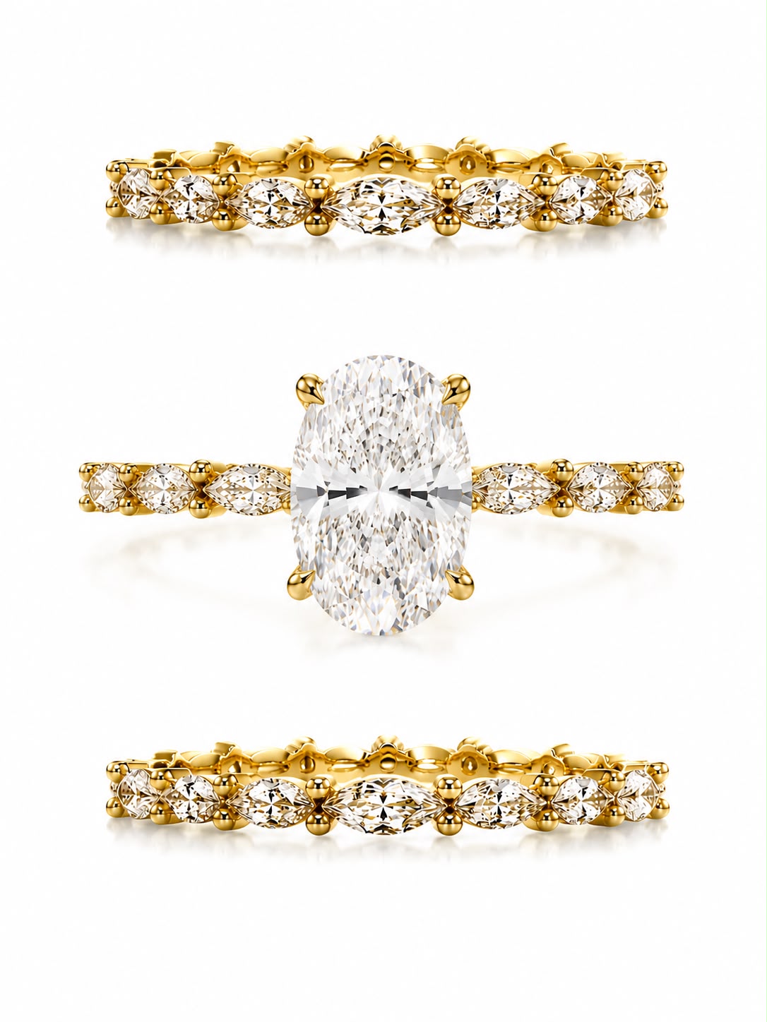 Elysian Three-Piece Ring Set