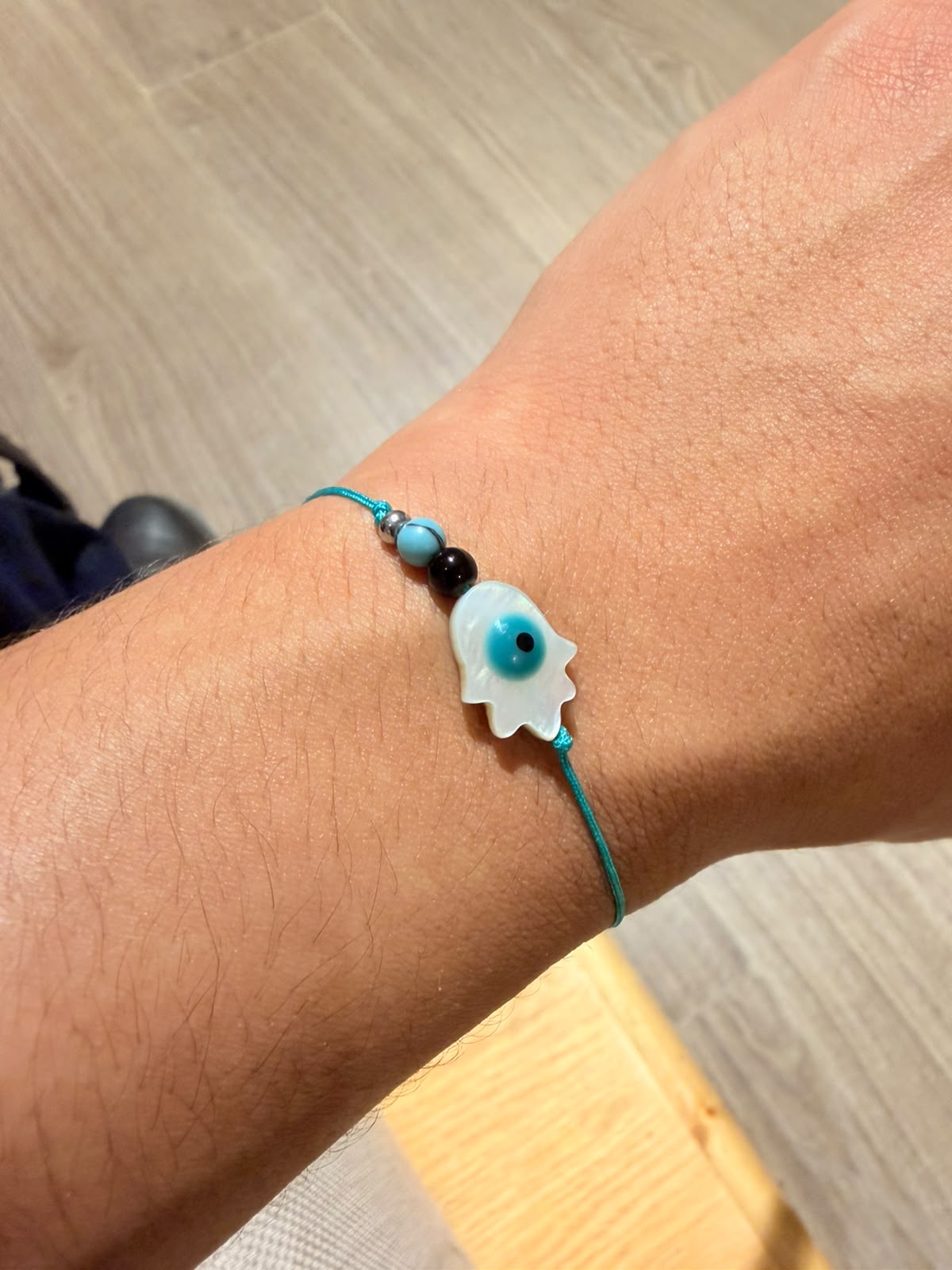 Azure Hamsa Bracelet