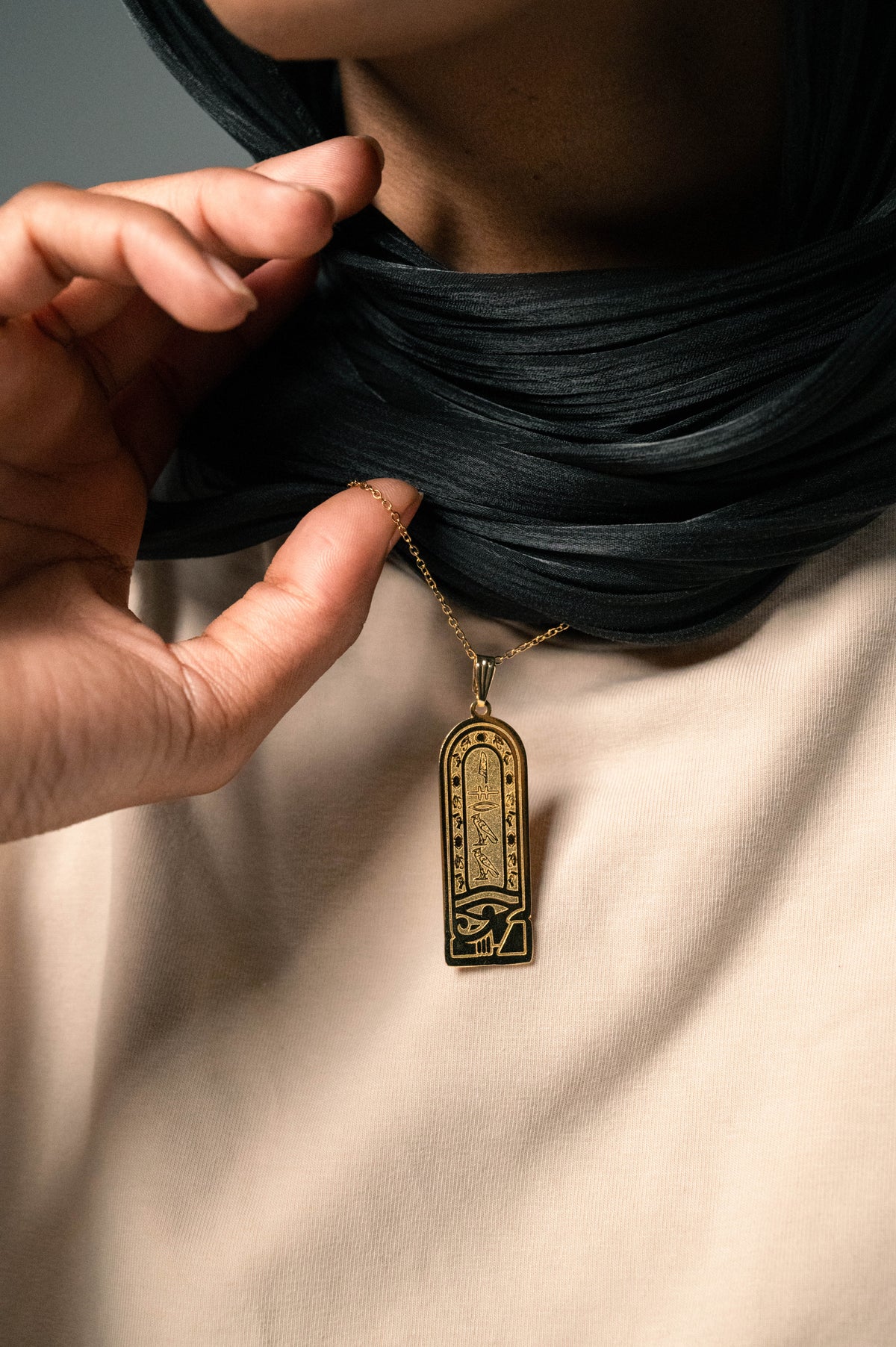Cartouche Necklace سلسلة خرطوش فرعوني