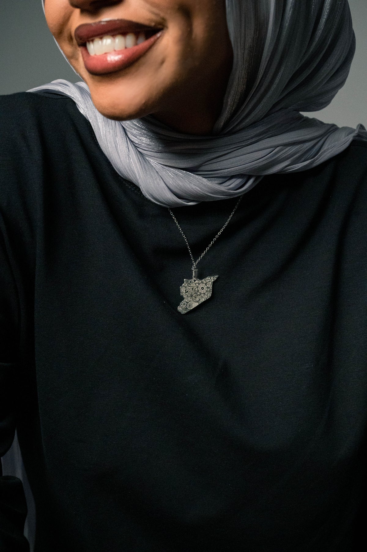 Syria Map Necklace سلسلة خريطة سوريا