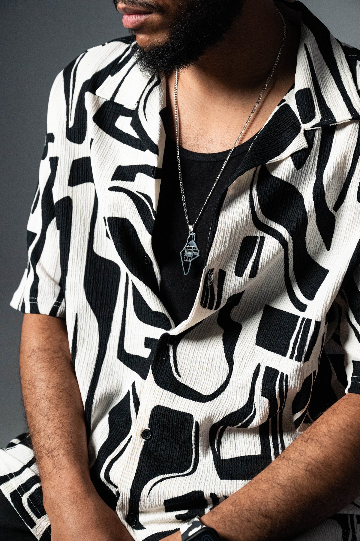 سلسلة خريطة فلسطين والقبة Palestine Map and Dome Necklace