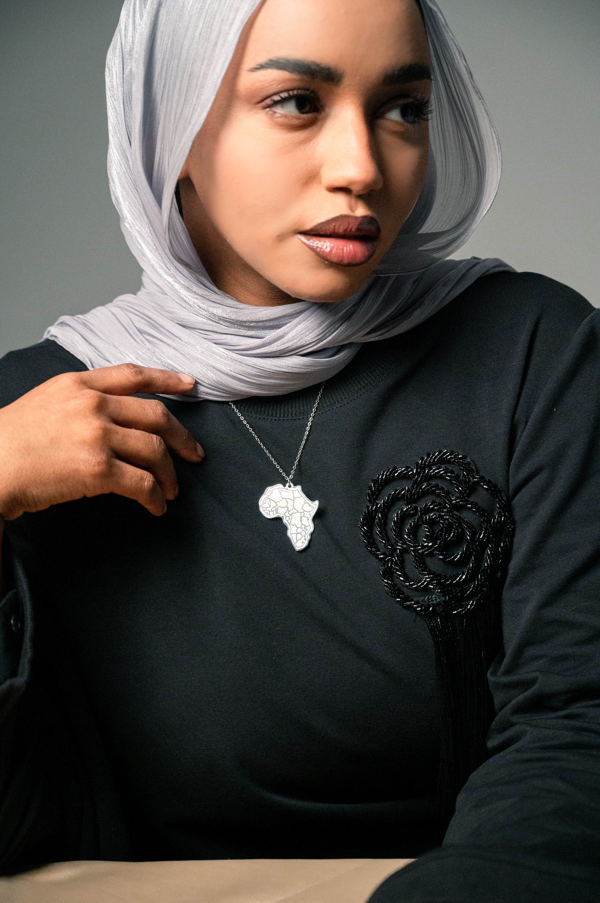 Africa Map Necklace سلسلة خريطة أفريقيا