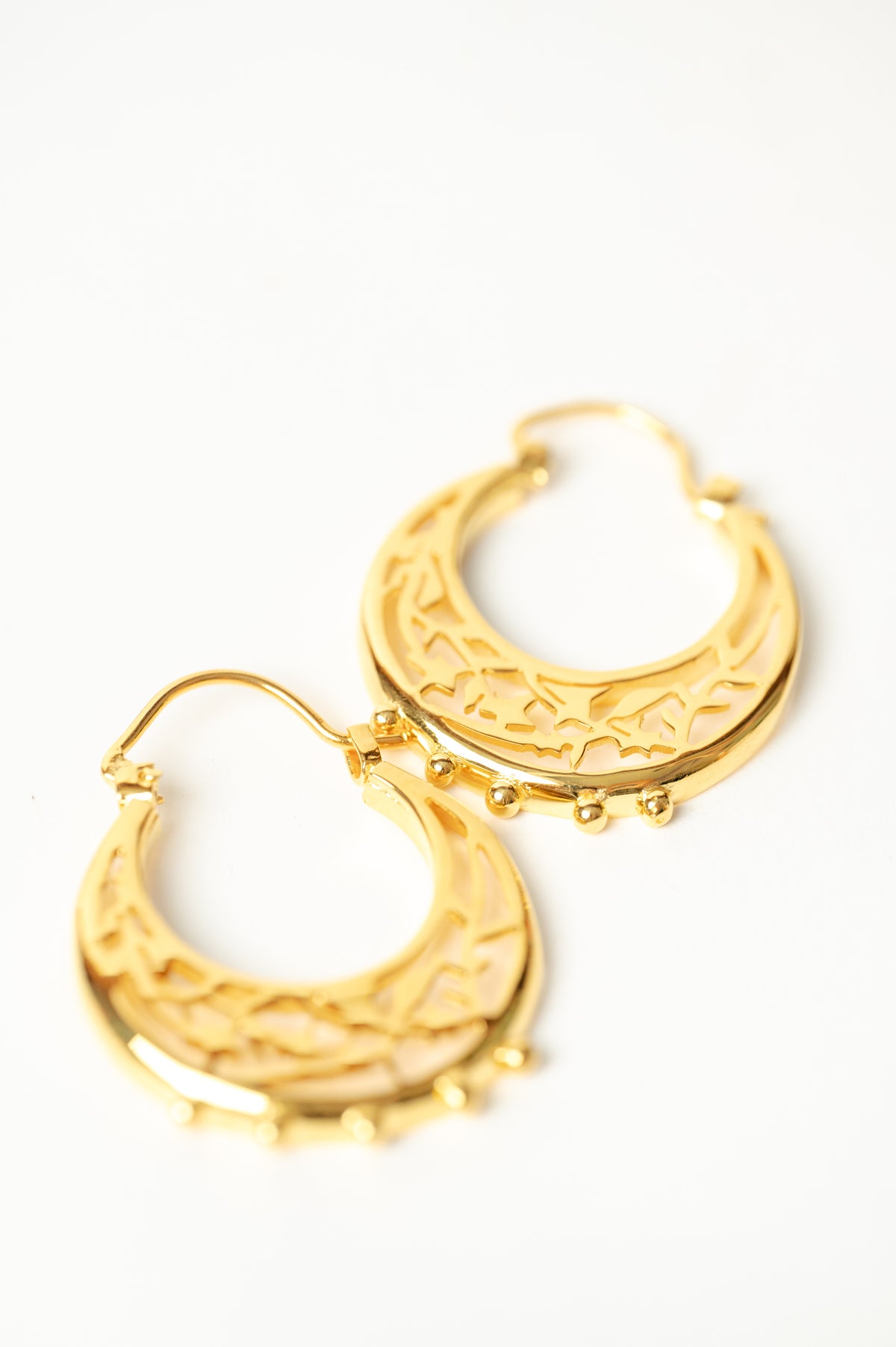 حلق شجرة الزيتون  Olive leaf earrings
