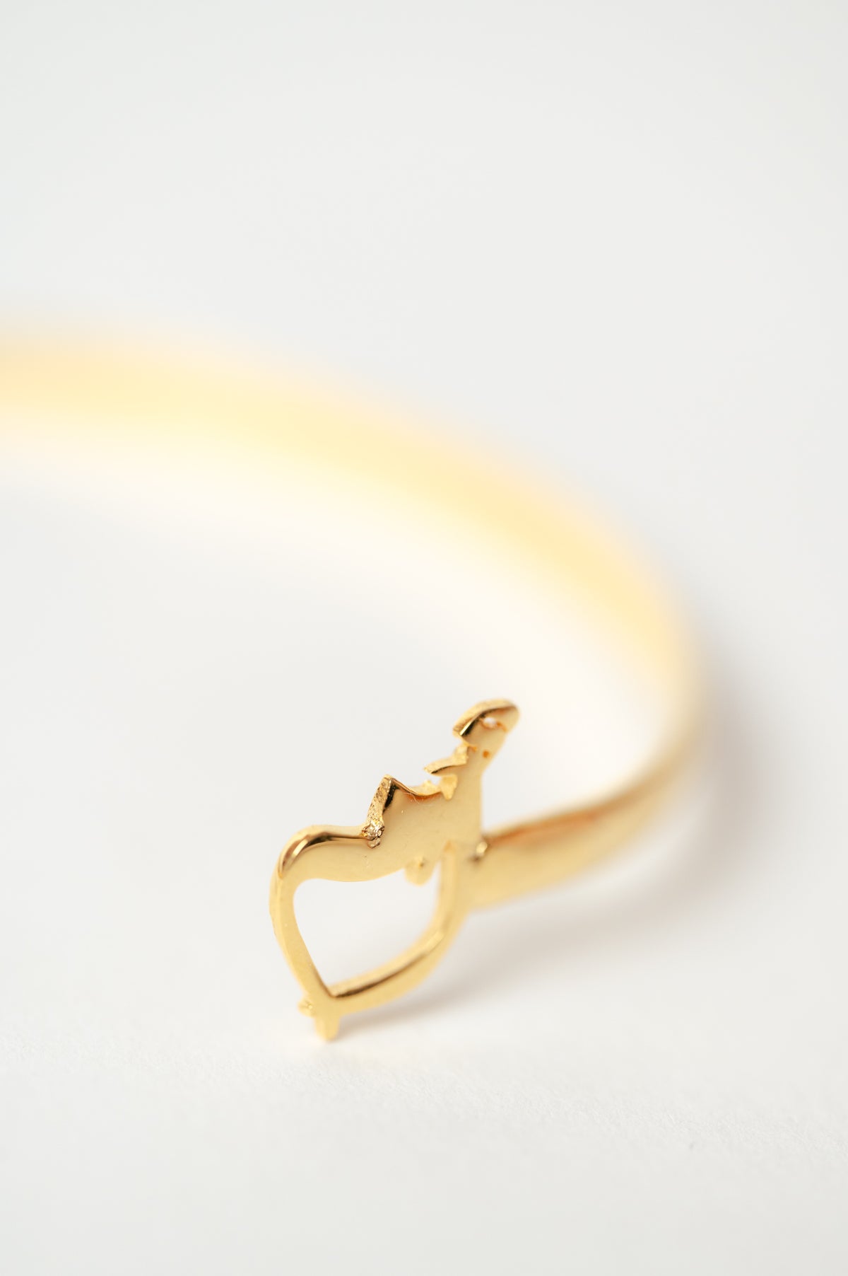 Gold bracelet with 2 names