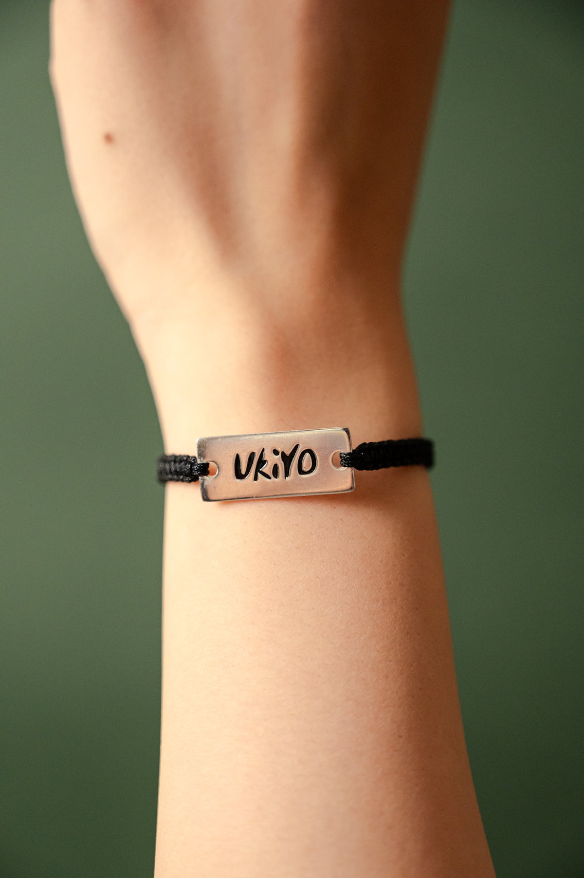 Black cord bracelet