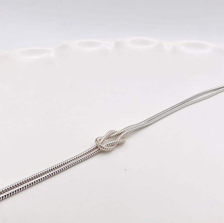 Knotted Snake Chain Couple Bracelets