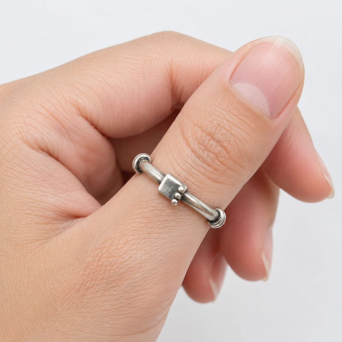 Minimal 925 Silver Adjustable Thumb Ring