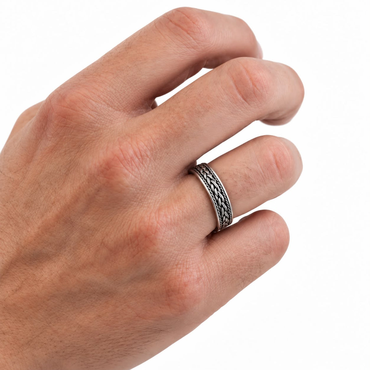 Braided Silver Ring
