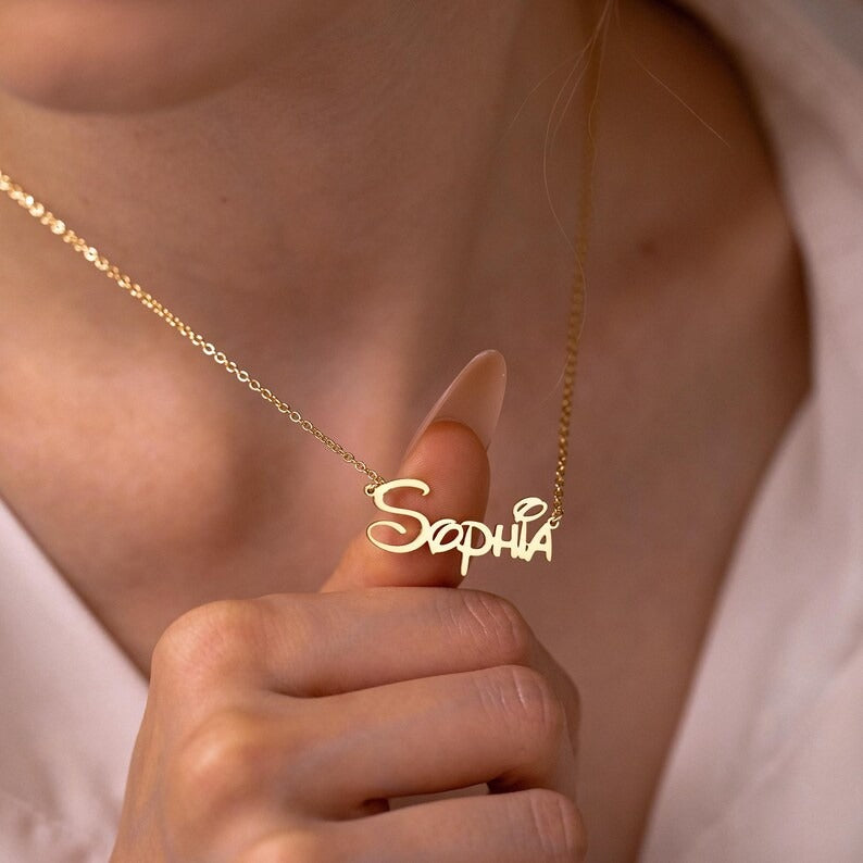 Disney Font Name Necklace