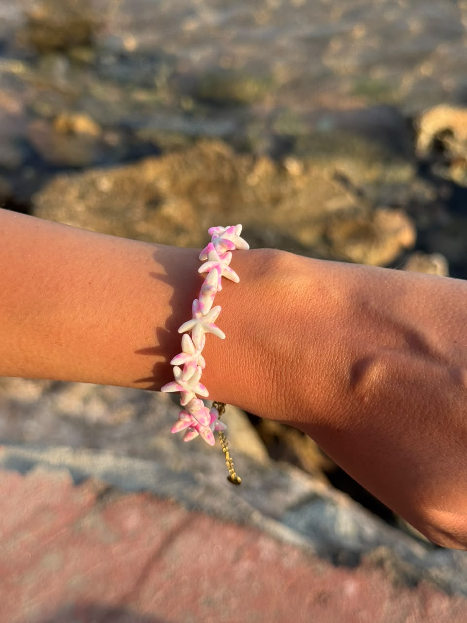 Pink Starfish Jewelry Set