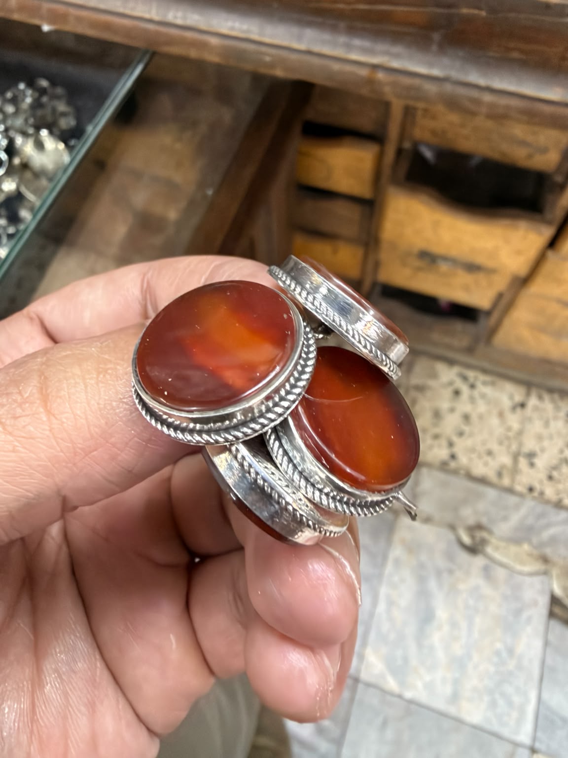 Honey Carnelian Cufflinks