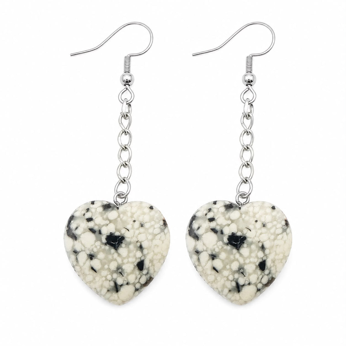 Sandy Heart Earrings
