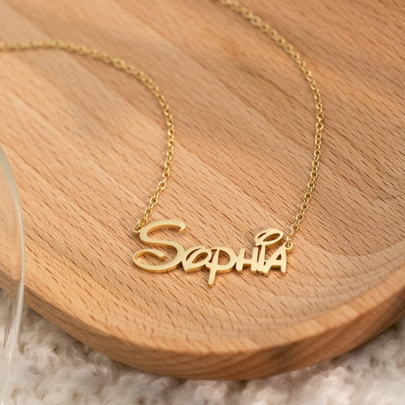 Disney Font Name Necklace