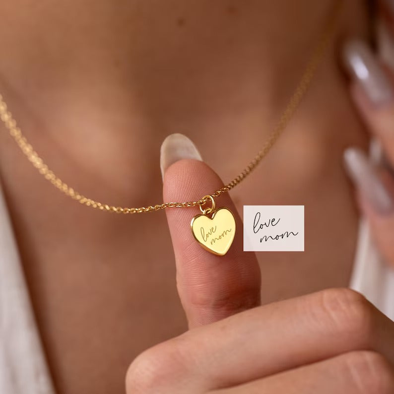 Custom Heart Pendant Necklace